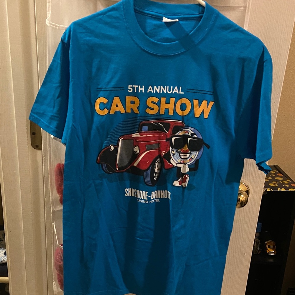 Port and Company Blue Car Show Kids Tee